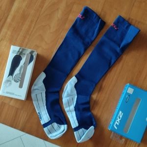 2XU Mens compression running socks L